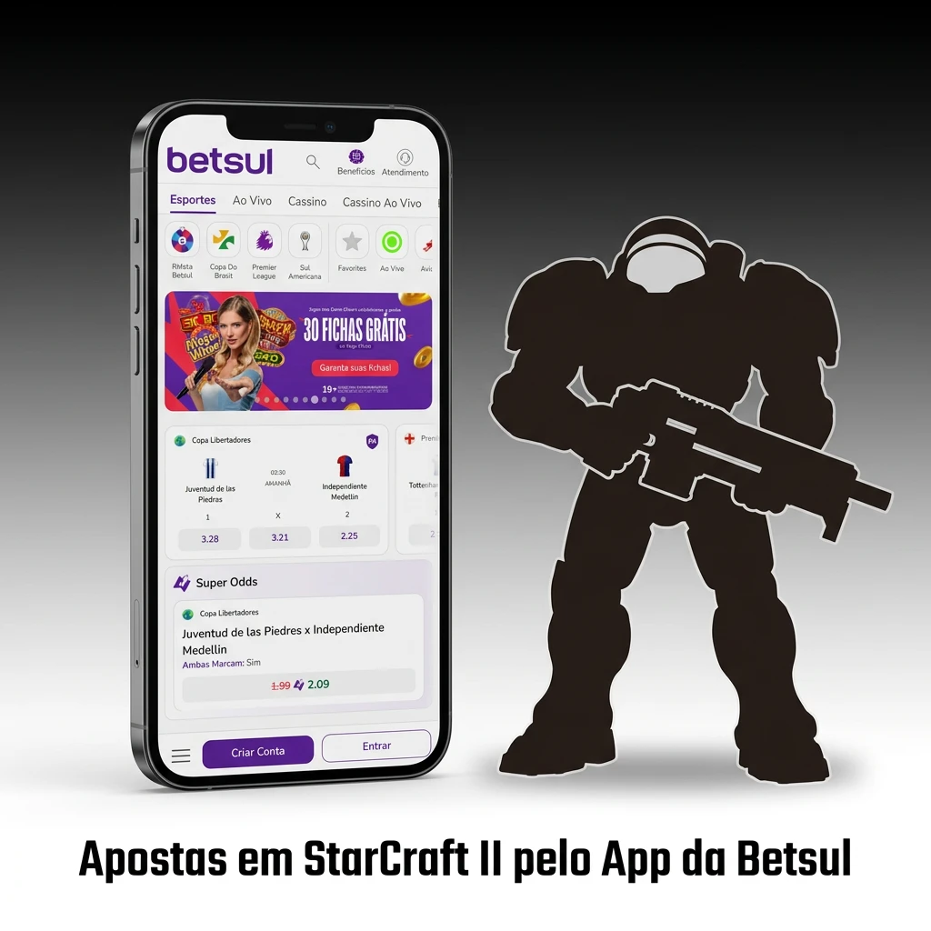 Apostas em StarCraft II pelo App da Betsul