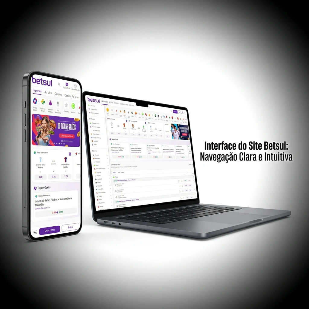 Interface do Site Betsul: Navegação Clara e Intuitiva