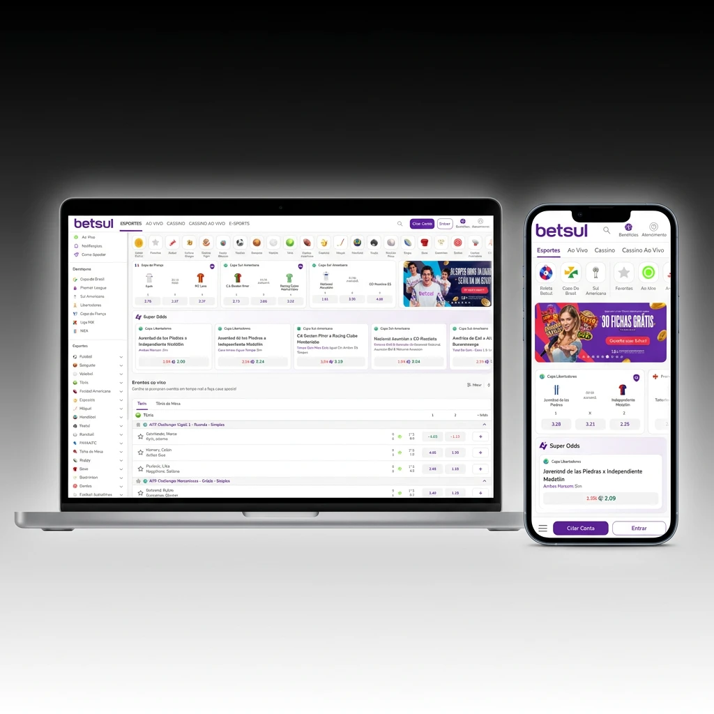 Interface do Site Betsul: Simples e Intuitiva