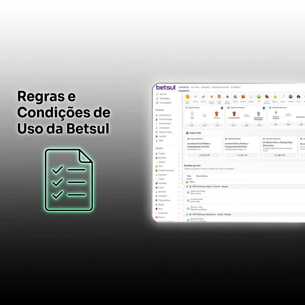 Regras e Condições de Uso da Betsul